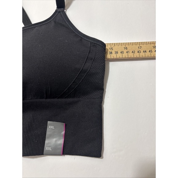 All Motion Women Seamless Medium Support Sports Bra Black Plus XXL 214-05-5376 - Picture 4 of 10